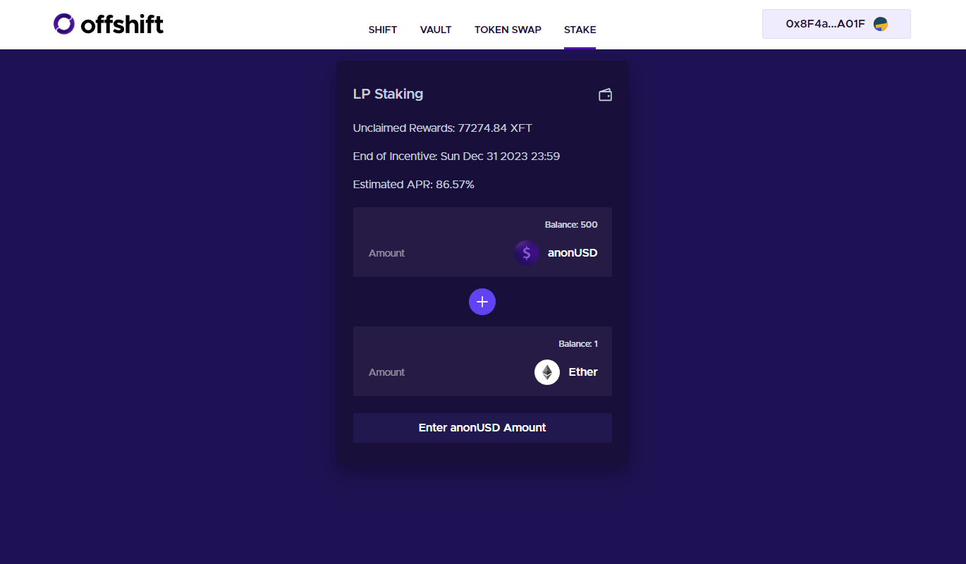 The Offshift LP Staking Guide | Offshift